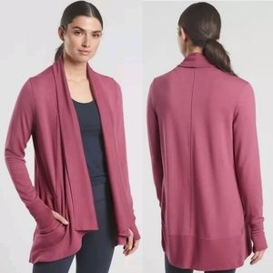 Athleta Women's Pink Pranayama Wrap Cardigan